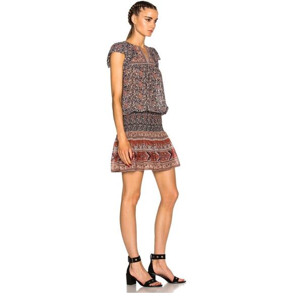 ULLA JOHNSON 4 Simone drop waist silk mini dress - Picture 7 of 9